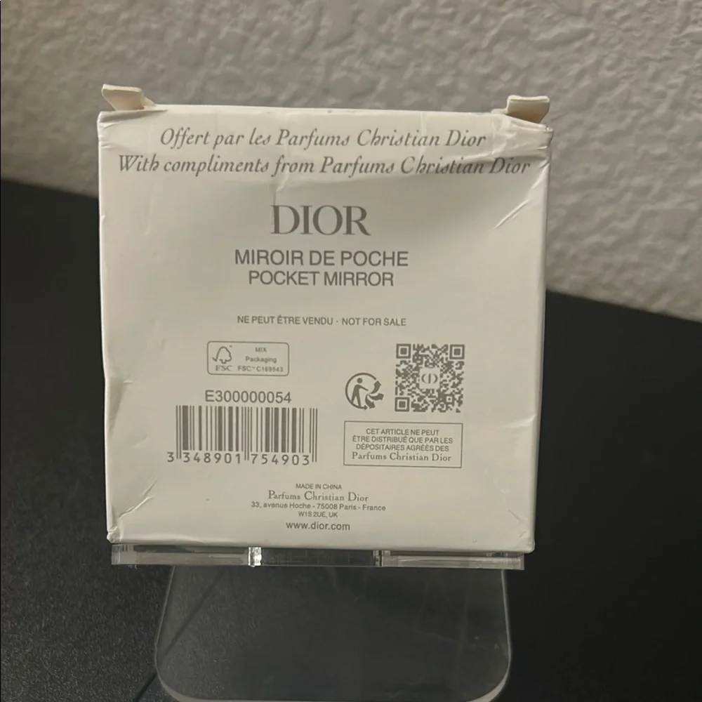 Dior Metallic Silver Round Pouch - Picture 4 of 5